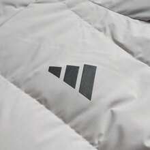 Adidas 男子冬季立領羽絨馬甲 運動型格系列 淺灰色外套 KH3996 - 金屬灰 - 查看 5