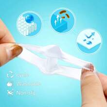 1 对硅胶趾分离器，双环硅胶趾间隔器，男女通用，适合瑜伽和日常放松 - 白色 - 查看 6