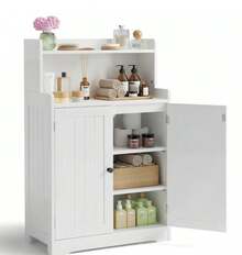 Bathroom Storage Cabinet With 2 Doors &Adjustable Shelves For Bathroom, Kitchen, Living Room