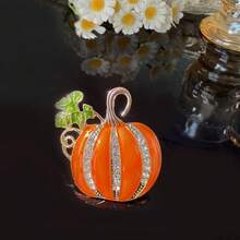 1 szt. Modna broszka z dynią na Halloween dla kobiet, elegancka, świąteczna dekoracja na imprezę, broszka, biżuteria, akcesoria kostiumowe, zawieszki do torebek, akcesoria biurowe