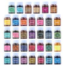 Set de 30ml 5/8 colores de polvo para teñido anudado, adecuado para teñir telas, textiles y ropa, pigmento multifuncional para renovar ropa y manualidades DIY