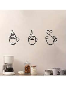 [Luxury Wrought Iron Wall Art] 1 Piece / 3 Pieces Modern Black Metal Wall Art With Pattern Design And Cultural Theme Sculpture. Suitable For Indoor Wall Decoration In Living Rooms And Dining Rooms, It Is Also An Ideal Choice For Valentine's Day, Wedding, Ramadan And New Year Decorations - Luxury Wrought Iron Wall Art. - Multicolor - View 4