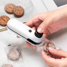 Sellador De Bolsas 2 En 1 Mini Portátil Y Recargable, Sellador Térmico De Bolsas De Almacenamiento De Plástico Para Bocadillos, Sellador De Bolsas De Mano Térmico Para El Almacenamiento De Alimentos