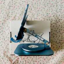 Pink Or Blue Butterfly 360 Rotating Cell Phone Stand Cute Butterfly Aluminum Alloy Mobile Phone Holder, Flat Holder, Small Decorative Holder - Màu xanh lam - Xem 2
