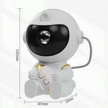 Starry Sky Projector, Astronaut Space Projector, Galaxy Night Light, LED Ceiling Lamp, Home Decor, Children's Gift - White - View 11