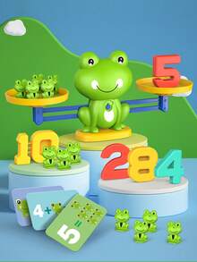 1 Set Children's Frog Balance Scale Toy, Educational Math Number Learning Game For 3+ Years Old Boys And Girls, Interactive Parent-Child, Cognitive And Logic Thinking Development - Multicolor - View 5