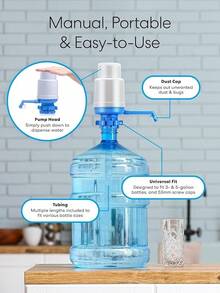 Brio - Bomba manual universal de agua potable - Plateado - Ver 7