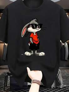 T-Shirt 100% Cotton - màu đen - Xem 2