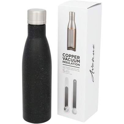 Avenue Vasa Speckled Copper Vacuum Insulated Bottle (Black)