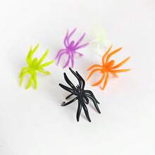 40pcs Halloween Spider Rings, Skull Bat Ring Spider Party Favors,Plastic Spider Rings For Halloween Decoration Christmas, Halloween, Thanksgiving Day Gift , Thanksgiving Day Gift Fall Autumn,Plastic Spider Bat Ring Cupcake Topper For Trick Or Treat Halloween Party Favor - Multicolor - View 11