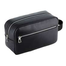 Tailored Luxe Wash Bag (Black) - Coffee Brown - View 2