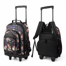 NEW YORK XPRESS 2 In 1 Carry On Travel Backpack 20" Rolling Backpack For Women Men With Wheels & Telescopic Handle For Work Weekend School & Short Trips - PAPS-FLORAL - 查看 1