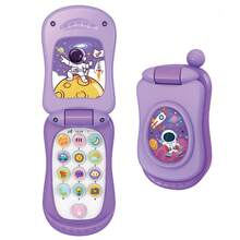 有趣且具有教育意义的早教卡通音乐翻盖手机玩具 - 适合男孩和女孩的激动人心的生日、圣诞节、新年礼物 - 翻蓋音樂手機 - 查看 12