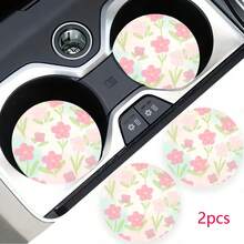 2 pezzi Sottobicchieri portabicchieri per auto, antishock, universali, di moda, accessori per interni auto, regalo per feste - Taglia unica 2 pezzi - Visualizzare 7