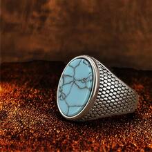 1 chiếc nhẫn thép không gỉ màu ngọc lam 3 màu độc đáo dành cho cả nam và nữ, món quà tuyệt vời dành cho bố, mẹ, đồng nghiệp, bạn bè, bạn trai, các cặp đôi - nhẫn - Xem 2