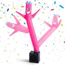 Mini Wacky Waving Inflatable Tube Guy With Blower - Funny Mini Inflatable Tube Man Desktop Decor White Elephant Gift For Birthdays Store Displays Parties Office Pranks - Multicolor - View 17