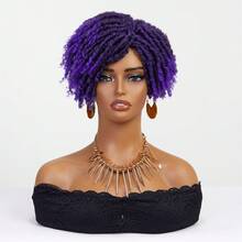 Men's Dreadlock Wig, Costume Wig, Black Dreadlock Braids, Party Wig, Afro Wig, Multi-Color Options, High Hair Volume, Hairpiece For Top Of Head To Add Volume