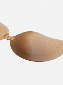 2/1pc Invisible Push Up Sticky Bra Women Backless Strapless Bra Seamless Self-Adhesive Silicone Nipple Cover Boob Pads Sticker Wedding Dress Lingerie,Skin Tone Black With Bonded Bra For Women, Reusable Push Up Bra, Invisible Backless Bra For All Seasons - Multicolor - View 5