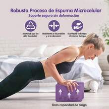 Bloques de Yoga con Guía de Posturas en  Lados, Bloques De Yoga  Foam con Correa de Estiramiento, Alta Densidad y Antideslizantes, Bloque para Yoga, Pilates y Meditación - Negro - Ver 10