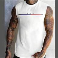 Masculino feminina Camisa Regatas Machão  Básica desenho Carta UNISSEX  Sem Manga  100%Algodao Premium