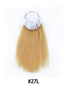 Real Hair Color Swatches Straight Hair Extensions, For Color Testing, Suitable For Dyeing Tests, Professional Hairdressing Accessories, 30pcs/Set, Hair Bundle Testing, Natural Black #613 #4 - Multicolor - View 10