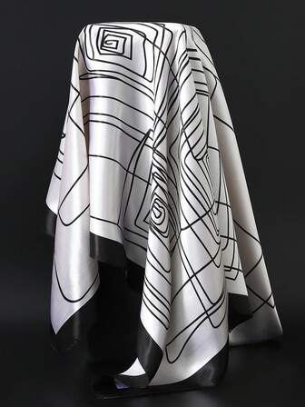 90*90 cm solskyddssjal för utomhusbruk, moderiktig lätt halsduk för kvinnor, vindtät halsduk, segelbåtsflagga och ankarmönster, färgglad lapptäcksdesign, blå, rosa, röd, kaffe, beige, vit fyrkantig halsduk, huvudduk, sjal för professionella kvinnor för klänning