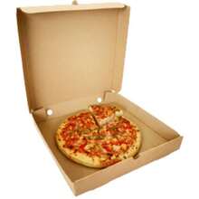 100 Pack Pizza Boxes Plain Brown Postal Box Takeaway Style Box - 7" - 50 - View 5