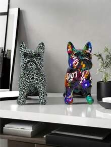 قطعة واحدة - تمثال بلدوج - نحت كلب من الراتنج لديكور المنزل والمتجر، هدية مثالية لعيد الميلاد ورأس السنة (قد تكون بعض الأجزاء عشوائية)، ضروريات العطلات، الخريف، ، عيد الميلاد، الكرنفال، اليوم الوطني، الخريف، عيد الاستقلال (سيتم شحن نمط عشوائي)