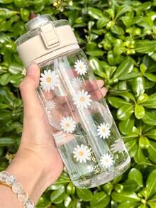 1 szt. 14oz, 20oz, 27oz, Vintage Drinkware Daisy, wielokrotnego użytku butelka na wodę, kubek na zimne napoje, wielokrotnego użytku kubek na mrożoną kawę, butelka na koktajle, letnie imprezy na plaży, urodziny, wesela, rocznice, Dzień Matki, letnie nawadnianie