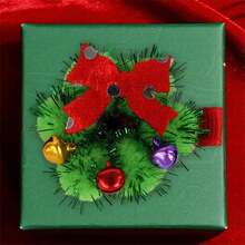 Women Christmas Hair Bow Clips Cute Tree Snowflake Hair Barrettes Holiday Hair Accessories