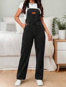 Women Denim Overalls & Jumpsuits - Black - View 3