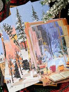 Hârtie Tori pentru scrapbooking, 20 buc/set, serie cu tematică de Crăciun, versatilă pentru jurnalizare, scrapbooking și scris