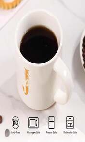 Personalized Ceramic Letter Coffee Mug For Men,(A-Z)Custom Mug Cool Gold Monogram Initial Tea Cup,Unique Gifts Idea For Wife Father Grandpa Boyfriend Friend Friendship(J)