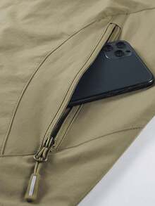 男士背心，多口袋拉链尼龙无袖夹克，适合户外、钓鱼、摄影、休闲、运动，四季皆宜