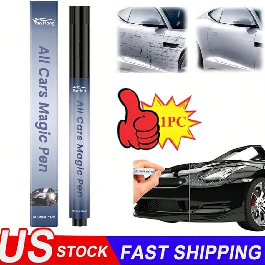 1Pcs Car Scratch Pen, Magic Car Scratch Removal Pen 5ml, 2025 New Magic Car Scratch Removal Pen, Quick Fix For Scratches And Paint Damage, Easy To Use, Fits All Car Colors - Blue - View 1