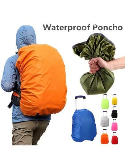 3pcs/2pcs/1pc Luggage Cover Trolley School Bag Backpack Rain Cover Luggage Protection Waterproof And Dustproof Rain Cover Is Suitable For School, Office, Home, Travel, Back-To-School Supplies Summer Cooling, Beach, Travel