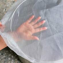 1 peça de tela de chuva de poliéster durável para coberturas externas - repelente de mosquitos e detritos, capa branca, serve em baldes padrão, repelente de mosquitos, design funcional, cobertura de malha eficaz para prevenir mosquitos, fácil de limpar, pode cobrir baldes de ensopado, pá de lixo, pote de molho, balde redondo, prato quadrado, capa respirável para alimentos