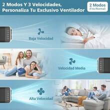 3 en 1 Aire Acondicionado Portátil, Enfriador de Aire Portátil con Tanque Con tanque de agua de 10L, ,y 5 cajas de cristales de hielo, Ideal para El hogar Dormitorio y Pequeñas Habitaciones - Tipo de Enchufe B USA (110-127V) - Ver 8