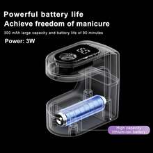 可充电迷你UV LED美甲灯，带双定时功能（30秒/60秒） - 便携式无线凝胶指甲油烘干机，电池续航时间长，固化速度快，设计小巧，适合家庭和美甲沙龙使用 - 彩色 - 查看 7