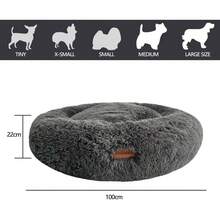 HANESHER Combo Cama Ortopédica para Perro Grande – Memory Foam Antiestrés con Felpa Suave, Base Antideslizante + Bolsa de Regalo – Ideal para Mascotas con Dolor Articular (Gris) - Beis - Ver 7