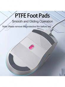 HP Mouse com fio para jogos e escritório G210 com mecanismo óptico de nível profissional, rastreamento de alta precisão, design ergonômico para destros, botões macro laterais programáveis, textura antiderrapante e resistente ao suor, adequado para jogos de eSports, rosa e silencioso - Rosa Mudo - Visão 2