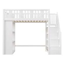 Hochbett Mit Stauraumtreppe Kinderbett Mit Mehreren Fächern Funktionsbett Praktisch Stabil Langlebig