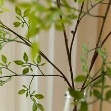 3PCS, Green Plants 93CM Long, Artificial Southern Bamboo, Imitation Bamboo Leaves, Branches And Leaves Decoration, Simple And Fresh European Style Decoration, Home Decoration, Outdoor Decoration, Living Room, Bedroom, Study, Entrance, Kitchen And Bathroom, Vase Decoration, Daily Potted Landscape Decoration, Holiday Table Decoration