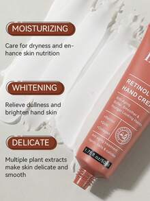 MOOYAM Retinol Hand Cream, Moisturizing And Whitening, Making Your Hands Smoother And Softer, Lightly Scented, 24-Hour Long-Lasting Moisturizing - Cà phê nâu - Xem 6