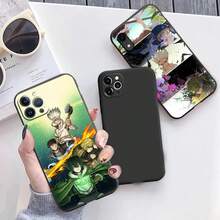 Matte Phone Case Compatible With  16 Plus 15 14 13 12 11 Pro Max Mini 7 8 XR 16Pro XSMax Dr. STONE Anime Black Soft Cove, Cover Compatible With  17 Pro Max Case,  17 Pro Case,  17 Case,  16 Pro Max Case - UUAZA03 - View 7