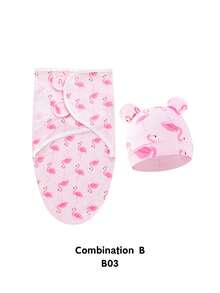 1 pezzo Copertina morbida in cotone per neonati, adatta per bambini e bambine, facile da avvolgere, misura 0-3 mesi, ottima come regalo per nascita, per attività all'aperto, essenziale per neonati