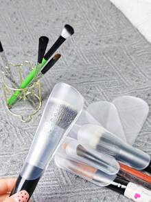5pcs/10pcs/15pcs Makeup Brush Protector Set, Made Of Matte EVA Material, Dust-Proof And Odorless, Lightweight And Portable Design, Suitable For Eyeshadow Brush, Blush Brush, Contour Brush, Highlighter Brush, Etc. Available In 5 Sizes, 3pcs Per Size Or 1pc Per Style,Giveaways - Multicolor - View 9
