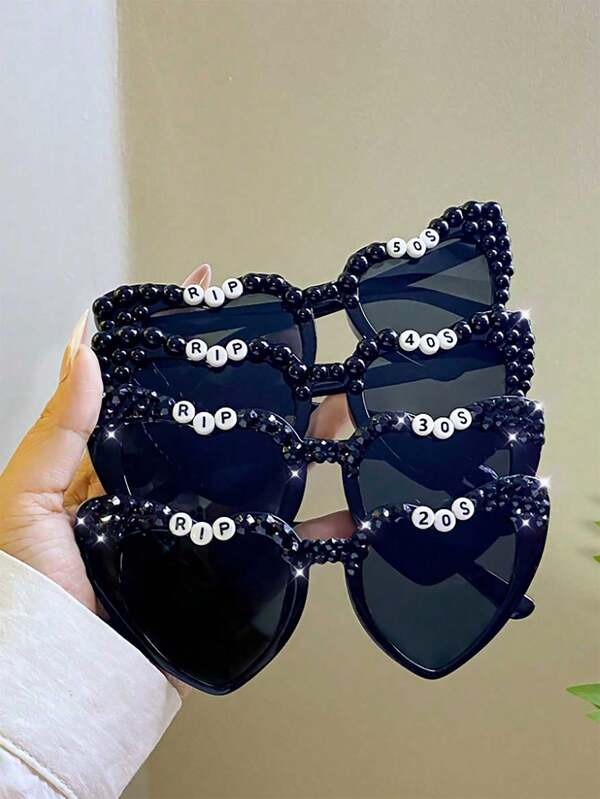 1pc Personalized Twenties Thirty Forty Glasses Death To My 20s 30s 40s Alternative Goth Gothic Funeral For Youth 30th 40th 50th 60th Birthday Party Decoration Keepsake Gift Photo Props Stylish, Adorable, High-Quality Custom, Personalized, Unique Ideal Gifts For Her Boyfriend, Girlfriend, Dad, Mom, Family, Friends, Son, Daughter, School Students, Kids For Anniversaries, For Birthdays School, Office, Home