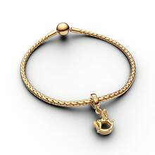 Manyilus 1 Stück 925 Sterling Silber Charm Schmuck - Funkelndes goldenes Pferd Anhänger, süßer Affe-Banane Perle, rosa emaillierte Katzen Perle, MOM Herz Diamant Perle, braune Pilz Perle, leuchtende Glühwürmchen-Pflanze Perle, Kleeblatt Würfel Smaragd Perle, Retro Rosenblatt Anhänger, Mond Katze Charms | Passend für Armbänder, Armreifen, Halsketten | Unisex perfektes Geschenk für Familie & Freunde - Geburtstage, Muttertag, Valentinstag, Abschluss, Freundschaftstag.