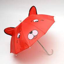 1 szt. losowy wzór, miniaturowy, uroczy parasol z uszami zwierząt, średnica 50 cm, dziecięcy parasol zabawkowy, parasol rekwizytowy, parasol dekoracyjny do fotografii